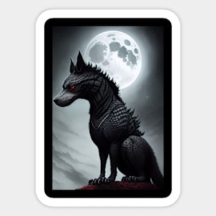 Lurking in the Moonlit Shadows Sticker